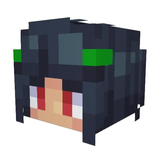 KzZzrtian Minecraft avatar head, 3D render