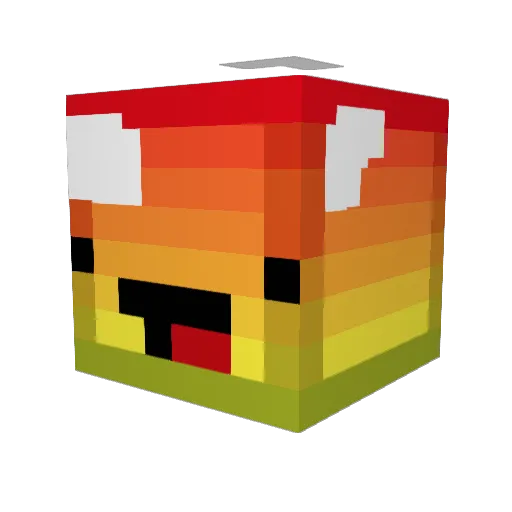 Kzb28 Minecraft avatar head, 3D render