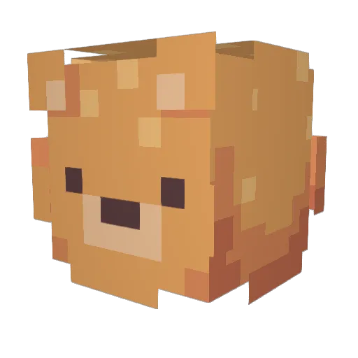 Kzorien Minecraft avatar head, 3D render