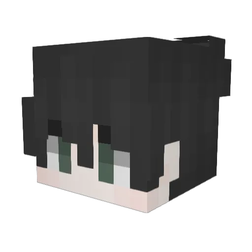 Kzpdl Minecraft avatar head, 3D render