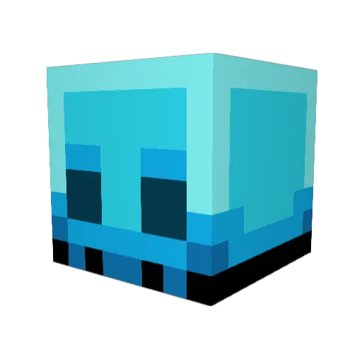 Kzros Minecraft avatar head, 3D render