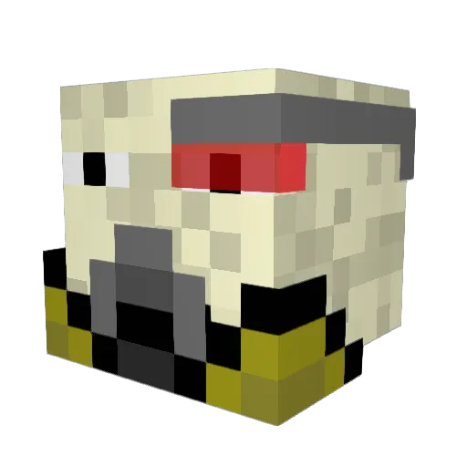 KzudemZenox Minecraft avatar head, 3D render