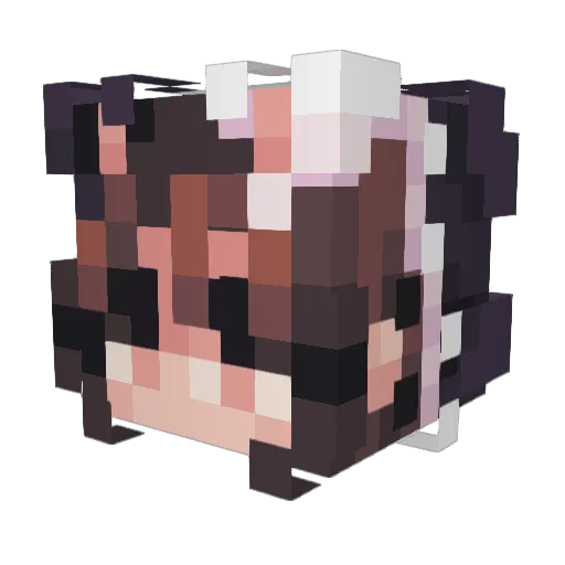 Kzvii_7 Minecraft avatar head, 3D render