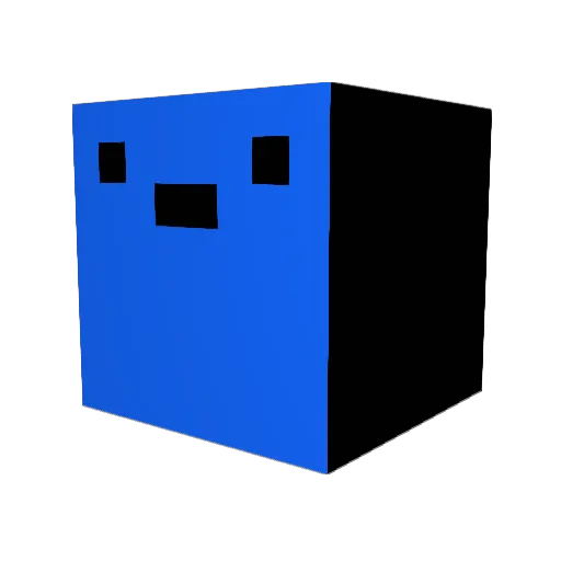 Kzz8 Minecraft avatar head, 3D render