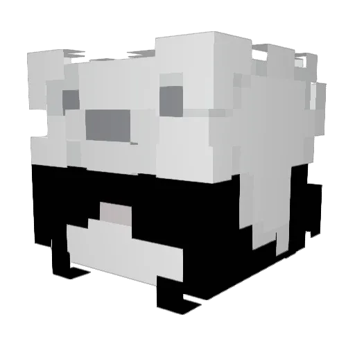Kzzziu Minecraft avatar head, 3D render
