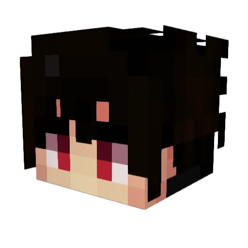 KzzzxzS2 Minecraft avatar head, 3D render