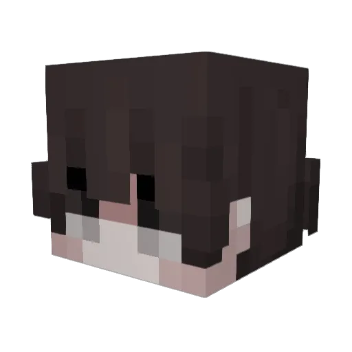 L008 Minecraft avatar head, 3D render