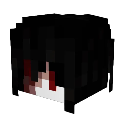 L00GS Minecraft avatar head, 3D render