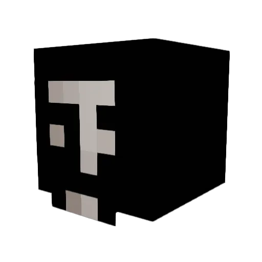 L00PSEY Minecraft avatar head, 3D render