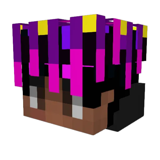 L00WD Minecraft avatar head, 3D render