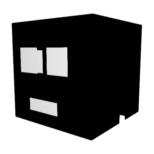 L03K3Y Minecraft avatar head, 3D render