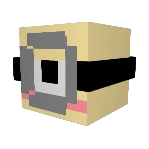 L0FTIA Minecraft avatar head, 3D render