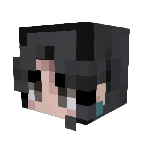 L0GGER Minecraft avatar head, 3D render