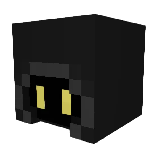 L0K0M0T1V Minecraft avatar head, 3D render