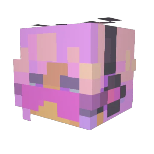 L0L0iNf Minecraft avatar head, 3D render