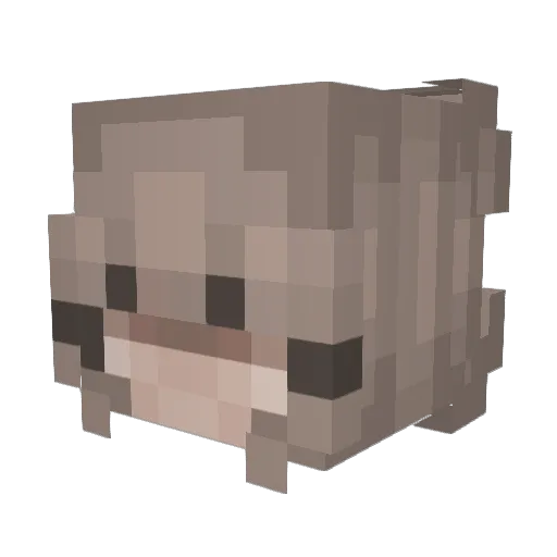 L0N3IeY Minecraft avatar head, 3D render