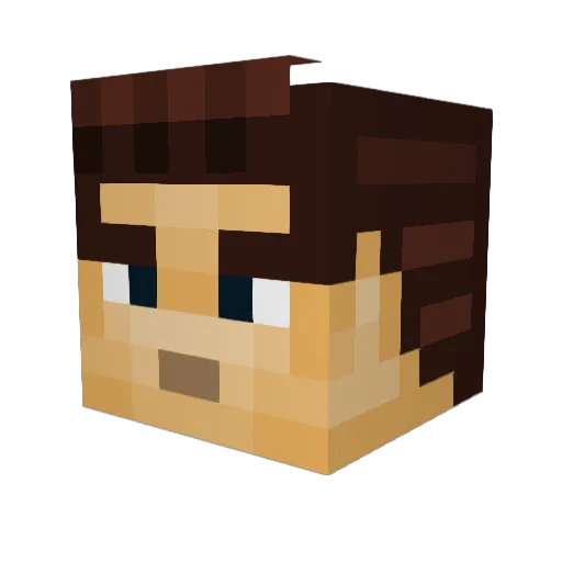 L0N3LYSH33P Minecraft avatar head, 3D render