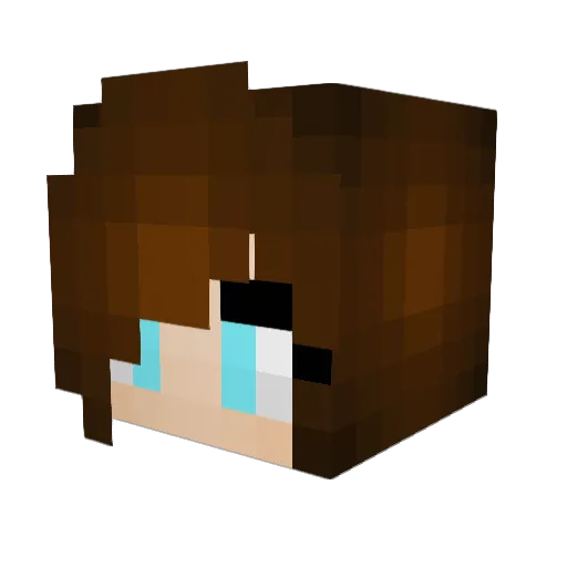 L0NGY_25 Minecraft avatar head, 3D render