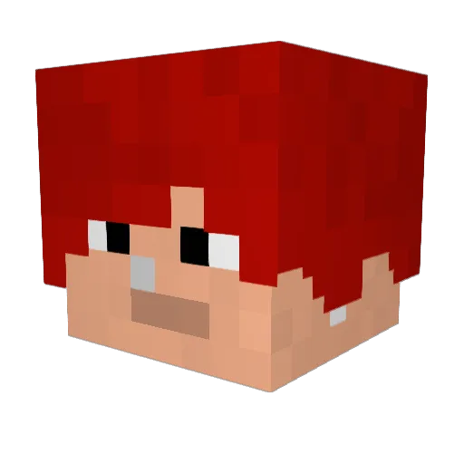 L0Ofix Minecraft avatar head, 3D render