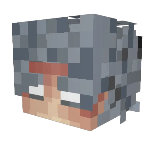 L0RDJUNI3 Minecraft avatar head, 3D render