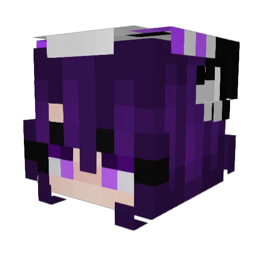 L0STED Minecraft avatar head, 3D render