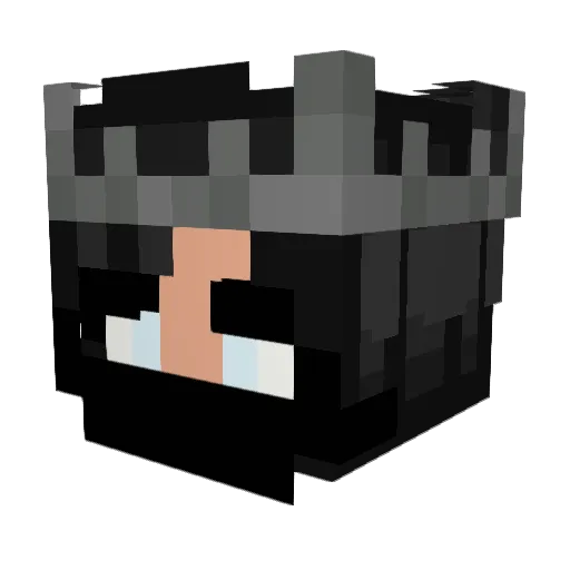 L0TT0_ Minecraft avatar head, 3D render