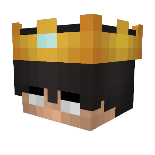L0V00 Minecraft avatar head, 3D render