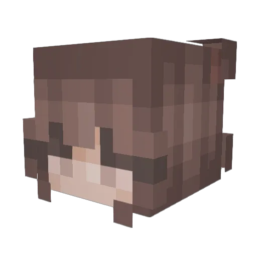 L0V3RS Minecraft avatar head, 3D render