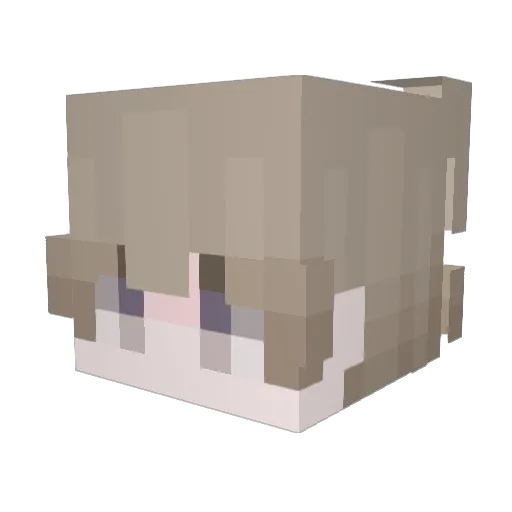 L0V8 Minecraft avatar head, 3D render