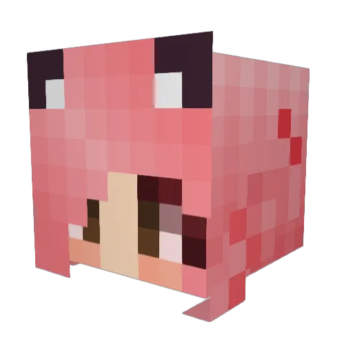 L0WGRAD3 Minecraft avatar head, 3D render