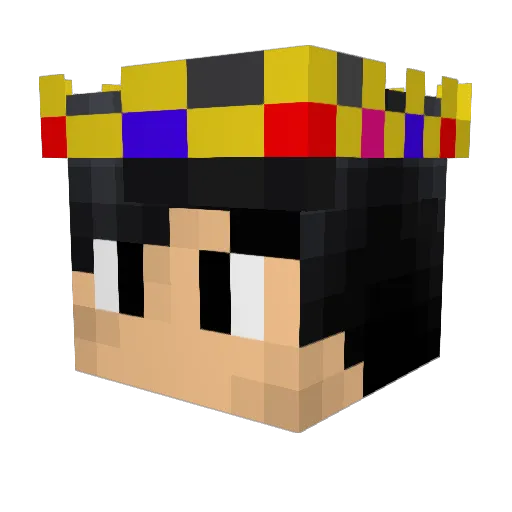 L0af_0f_Bread Minecraft avatar head, 3D render