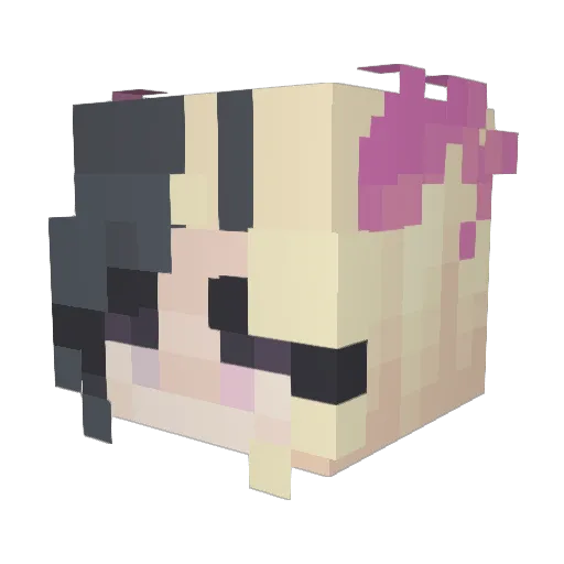 L0lAti0n Minecraft avatar head, 3D render