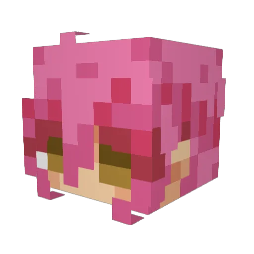 L0laa_ Minecraft avatar head, 3D render