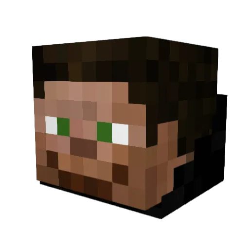 L0lz3r Minecraft avatar head, 3D render
