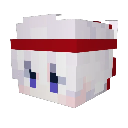 L0mi0n Minecraft avatar head, 3D render