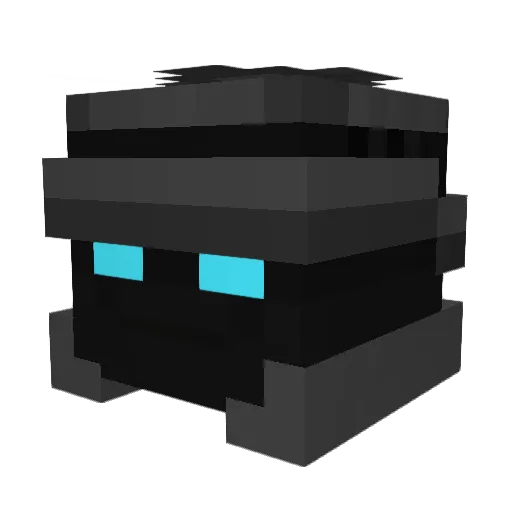 L0nMa Minecraft avatar head, 3D render