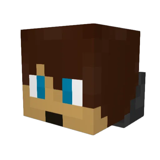 L0nenitemare Minecraft avatar head, 3D render
