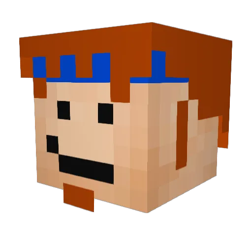 L0ner_Kiwi Minecraft avatar head, 3D render