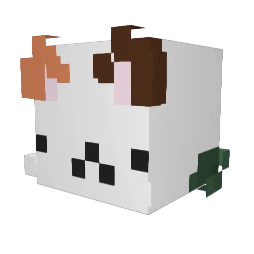 L0oter Minecraft avatar head, 3D render