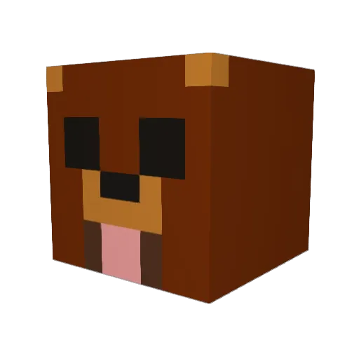 L0rdDarkside Minecraft avatar head, 3D render