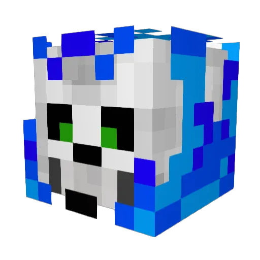 L0rdW0lf Minecraft avatar head, 3D render