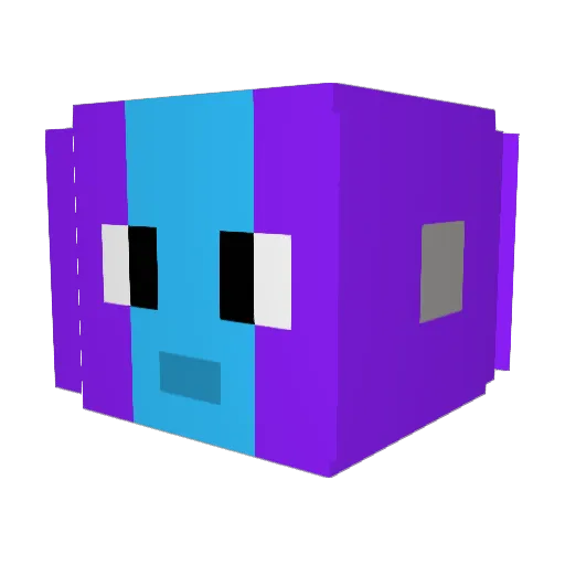 L0rdZeno Minecraft avatar head, 3D render