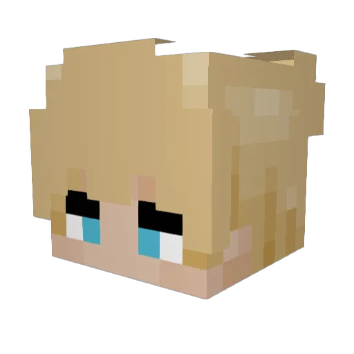 L0rriy Minecraft avatar head, 3D render
