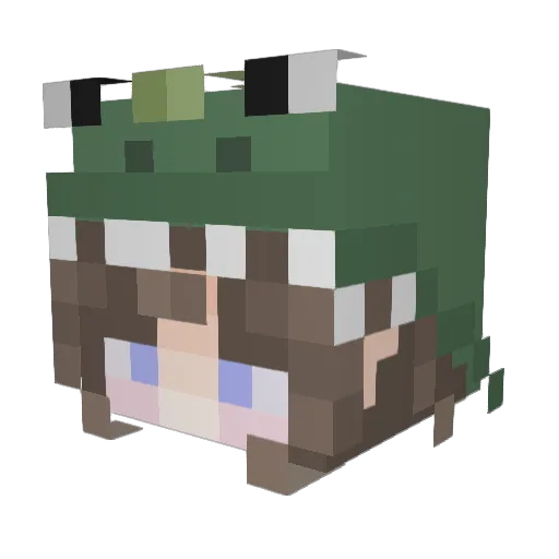 L0serMilz Minecraft avatar head, 3D render