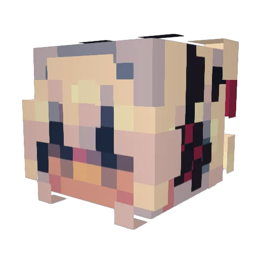 L0singBraincells Minecraft avatar head, 3D render