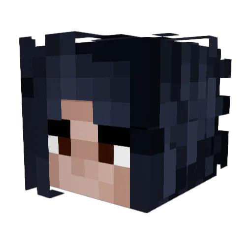 L0stat Minecraft avatar head, 3D render