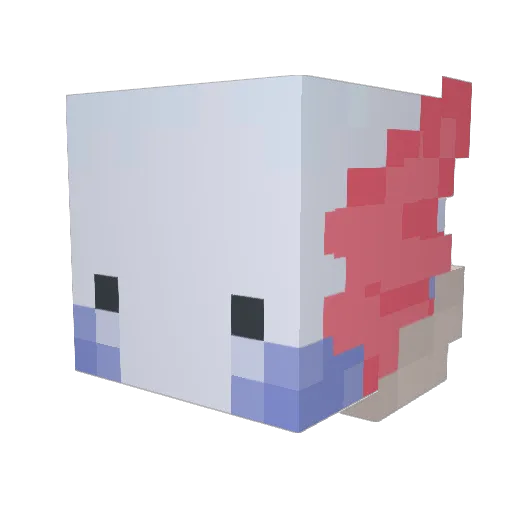 L0stbullet Minecraft avatar head, 3D render