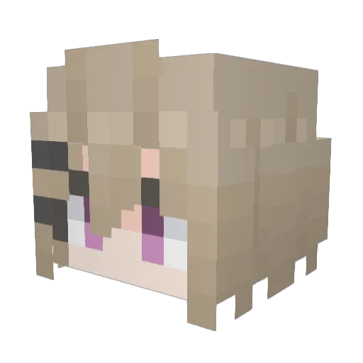 L0tus22 Minecraft avatar head, 3D render