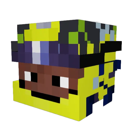 L0uen Minecraft avatar head, 3D render