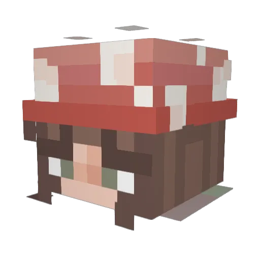 L0uise_ Minecraft avatar head, 3D render